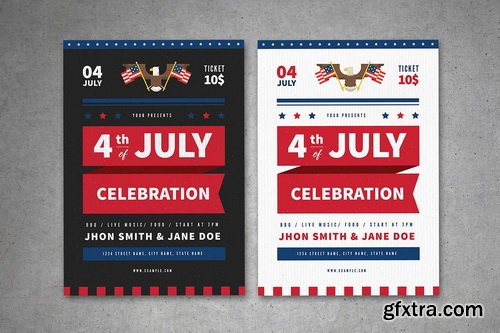 4 July ( independence Day ) Flyer Pack