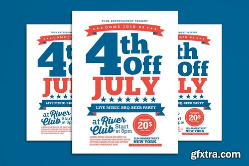 4 July ( independence Day ) Flyer Pack