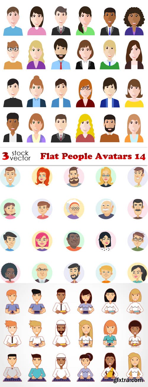 Vectors - Flat People Avatars 14