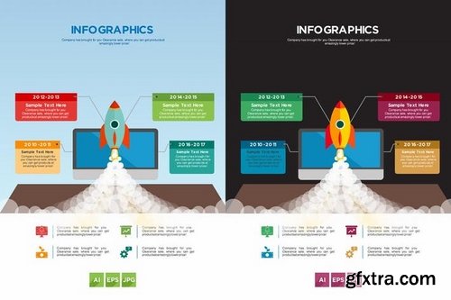 Timeline Infographics With Two Variations