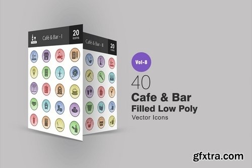 Animal Faces_Avatars_ Filled Low Poly Icons