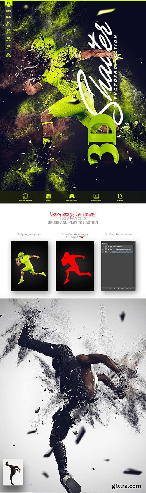 GraphicRiver - 3D Shatter Photoshop Action CS5+ - 22142167