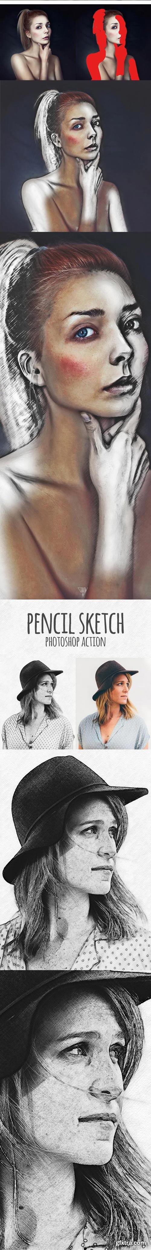 GraphicRiver - Pencil Sketch Bundle - 4 Photoshop Action - 22103984