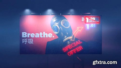 Videohive Cyberpunk Billboard 21494589