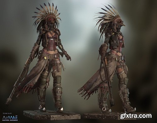 Quiana Wasteland Stalker 3D Model