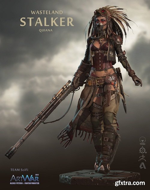 Quiana Wasteland Stalker 3D Model