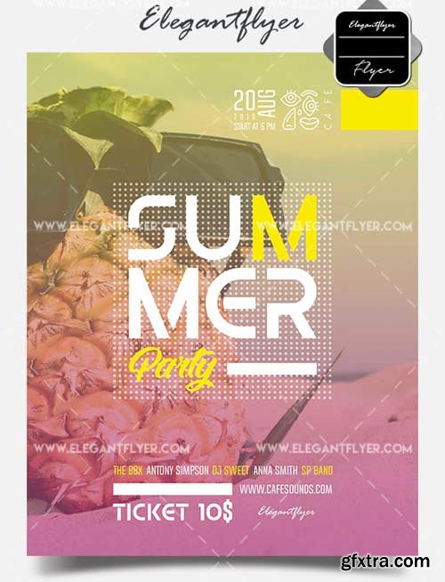 Summer Party V03 2018 Flyer PSD Template