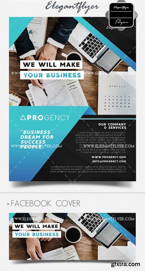 Business Company V18 2018 Flyer PSD Template