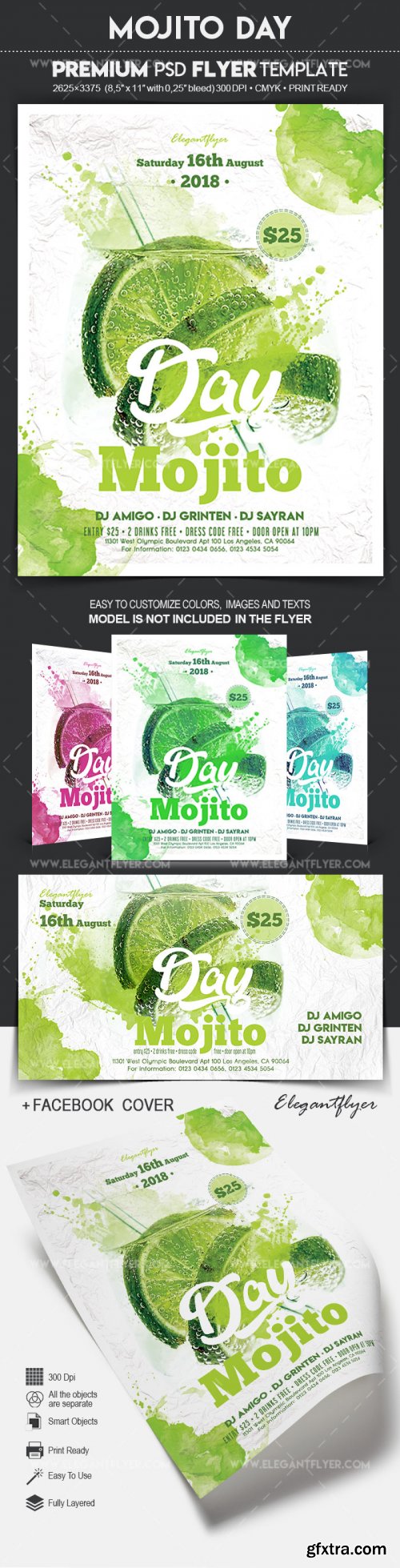 Mojito Day V1 2018 Flyer PSD Template