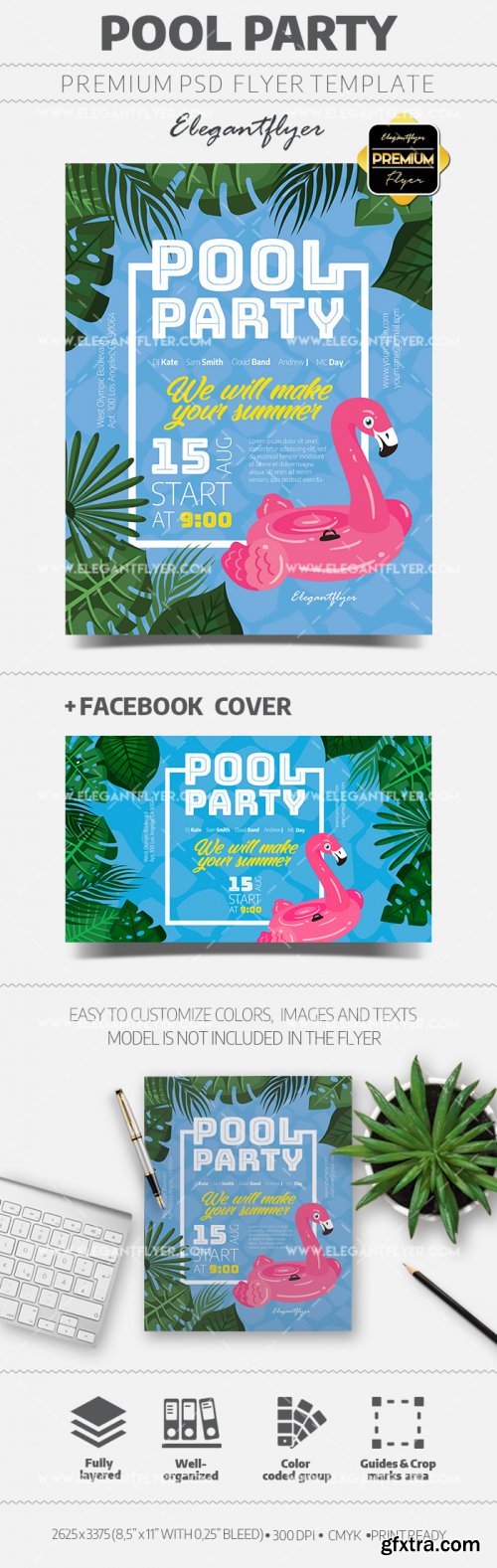 Pool Party V18 2018 Flyer PSD Template