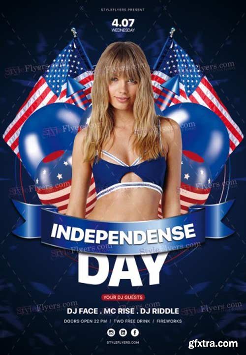 Independence Day V30 2018 PSD Flyer Template