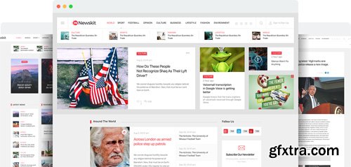 JoomShaper - NewsKit v1.6 - Professional Joomla Template for News and Magazine Sites