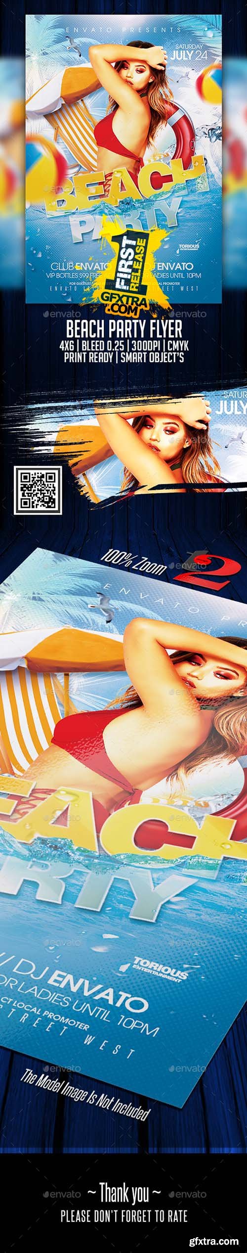 GraphicRiver - Beach Party Flyer Template 22193526