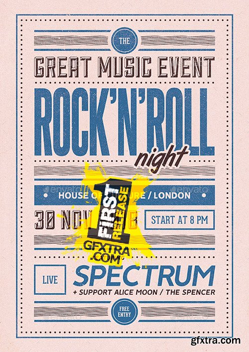 GraphicRiver - Rock'n'Roll Flyer/Poster 22198029