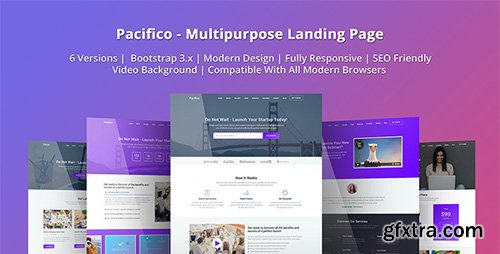 ThemeForest - Pacifico v1.0 - Multipurpose HTML Landing Page Template - 21381262