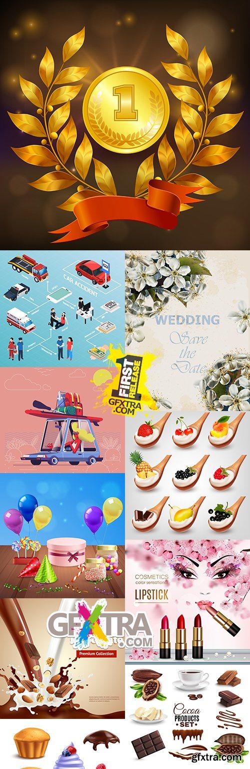 Modern big collection illustrations and elements design 37