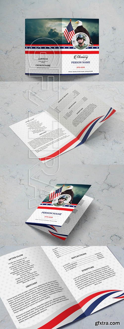 Funeral Brochure for Army Military