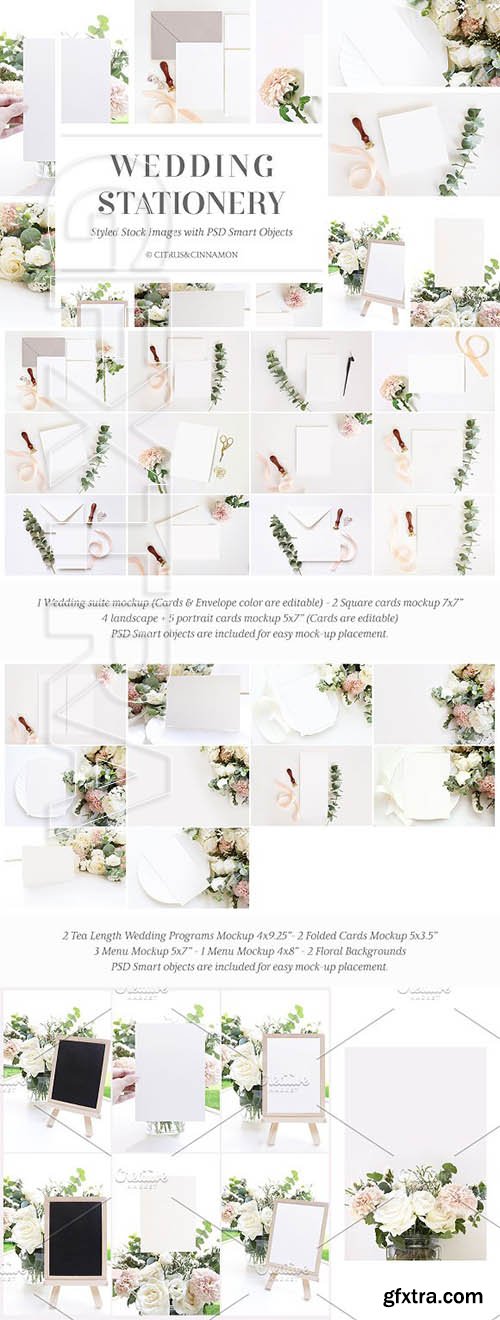 CreativeMarket - Wedding Stationery Mockup Bundle 2709420