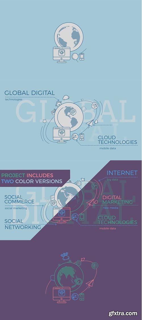 Pond5 - Global Digital World Infographic - 078904880