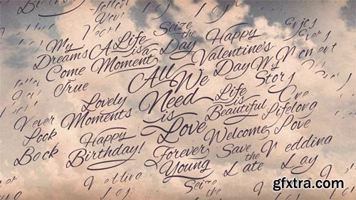 Videohive - Romantic Calligraphic Titles Background - 15006777