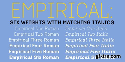 Empirical Font Family - 12 Fonts