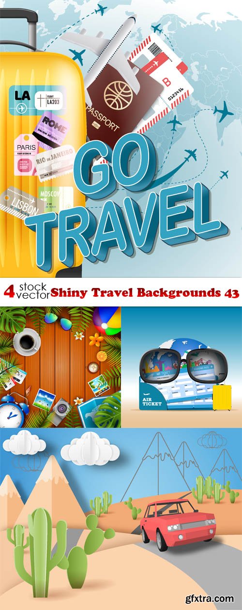 Vectors - Shiny Travel Backgrounds 43