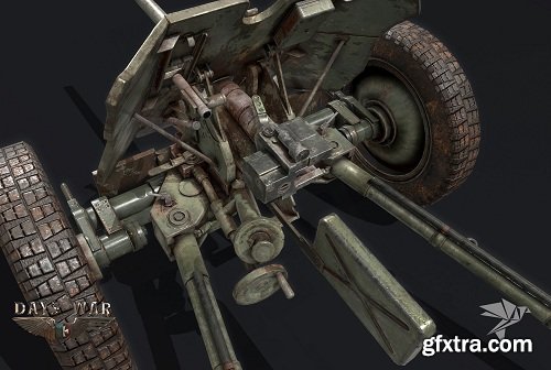 PAK-36 GUN 3D Model