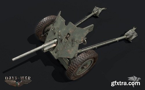 PAK-36 GUN 3D Model