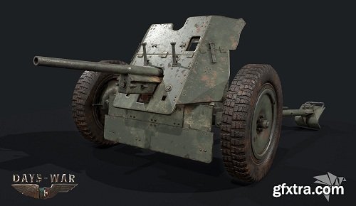 PAK-36 GUN 3D Model