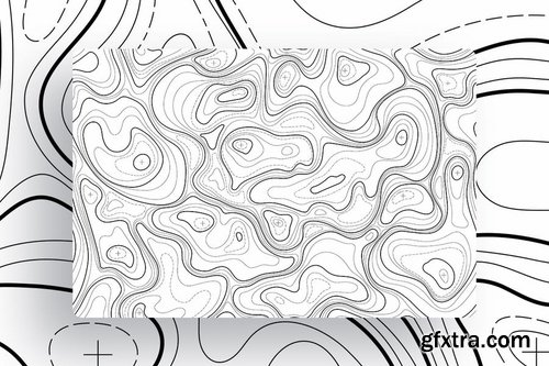 Topographic Map Tileable Backgrounds