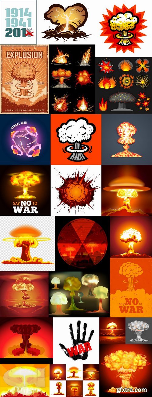 Nuclear explosion radiation flash 25 EPS