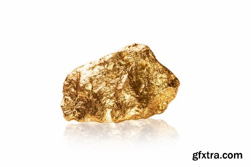 Gold nugget gemstone metal 25 HQ Jpeg