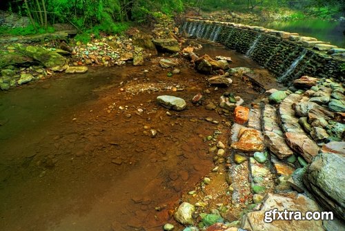 Dam barrage pool roofed river water energy 25 HQ Jpeg