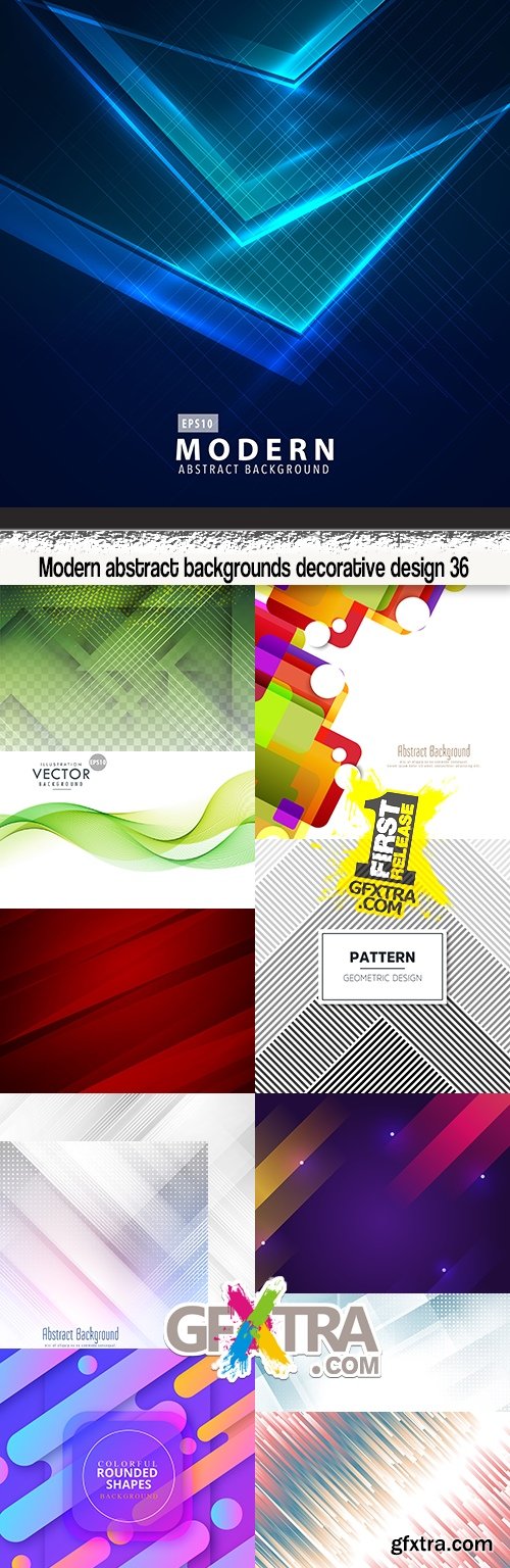 Modern abstract backgrounds decorative design 36