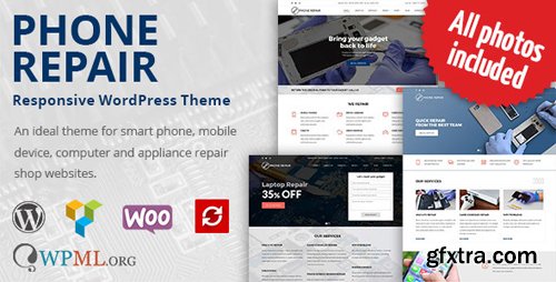 ThemeForest - Phone Repair v1.7.2 - Mobile, Cell Phone and Computer Repair WordPress Theme - 19191980