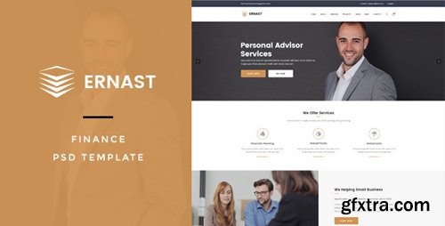 ThemeForest - Ernast v1.0 - Finance PSD Template - 15854409