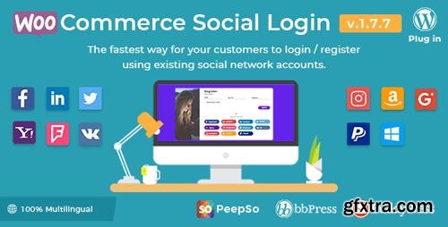 CodeCanyon - WooCommerce Social Login v1.7.7 - WordPress plugin - 8495883