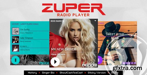 CodeCanyon - Zuper v1.4.4 - Shoutcast and Icecast Radio Player With History - WordPress Plugin - 21094130