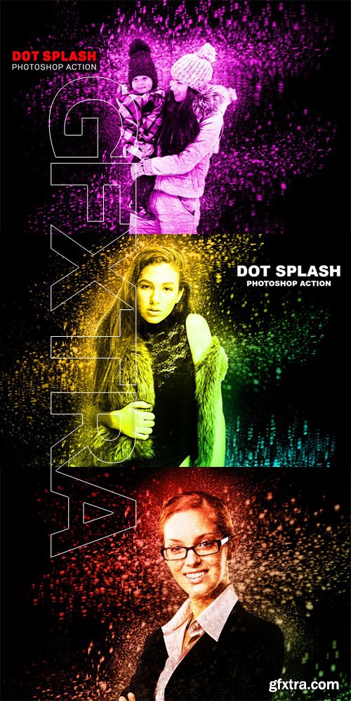 Dot Splash Photoshop Action