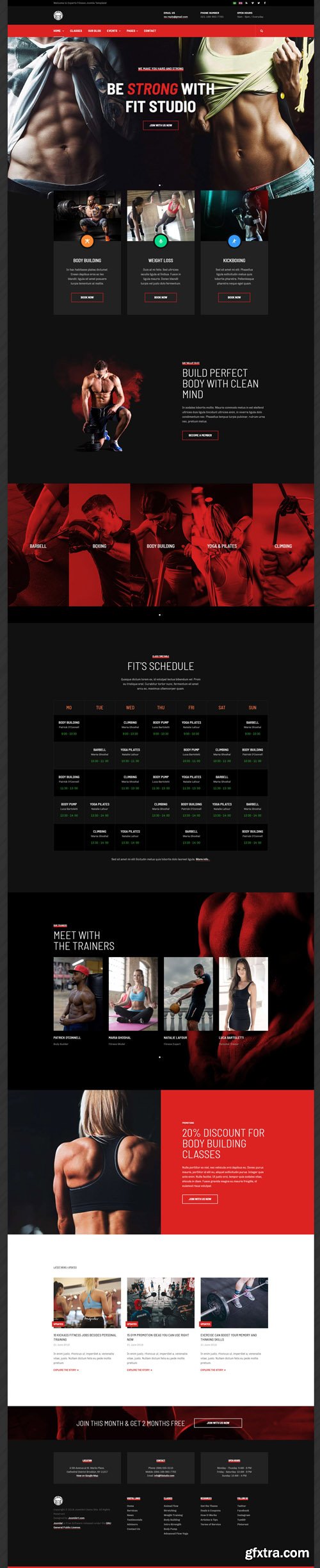 JoomlArt - JA Fit v1.0.0 - Creative Joomla Template For Gym & Fitness