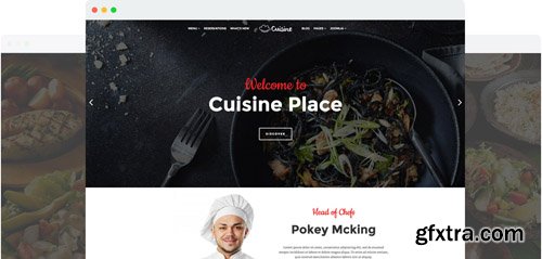 JoomShaper - Cuisine v1.6 - Responsive Restaurant Joomla Template