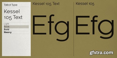 Kessel 105 Text Font Family - 8 Fonts