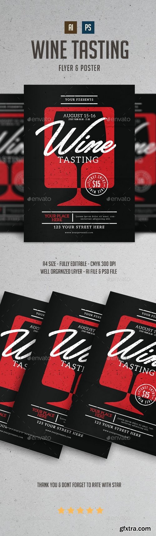 Graphicriver - Wine Tasting Flyer 22217104