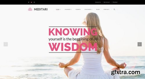 Meditary - Mediatation PSD Template