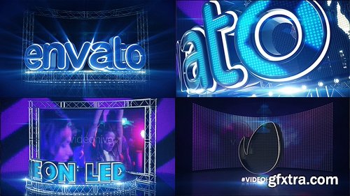 Videohive LED Neon Screen 21488559