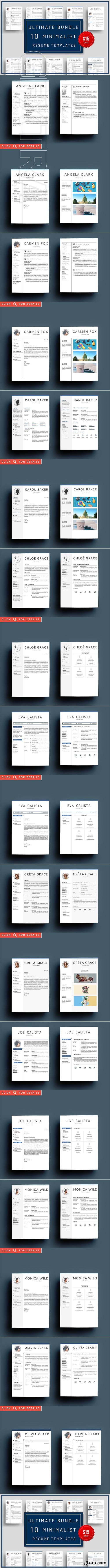 Super Bundle 10 Resume Templates