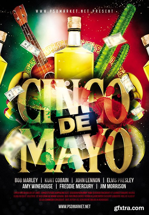 Cinco De Mayo Party Flyer – PSD Template