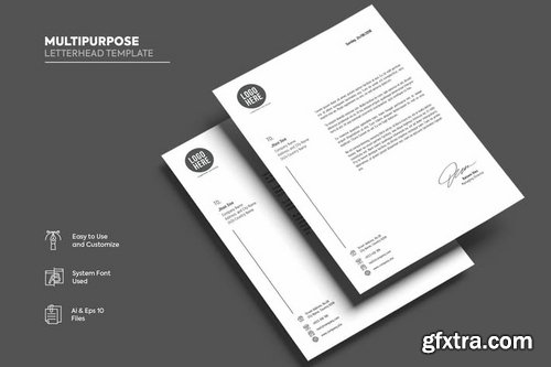 Letterhead Template Vol 12