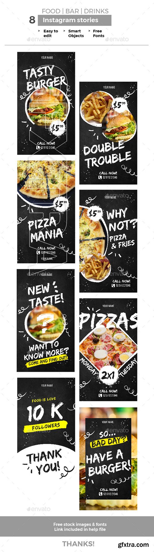 GraphicRiver - Food Instagram Stories 22170938