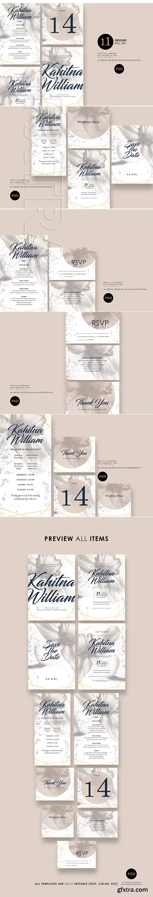 CreativeMarket - Classic Wedding Invitation Ac9 2685112